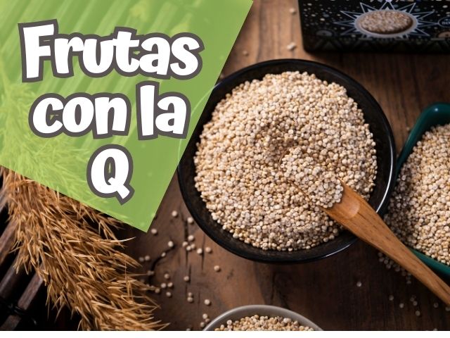 fruta con la q